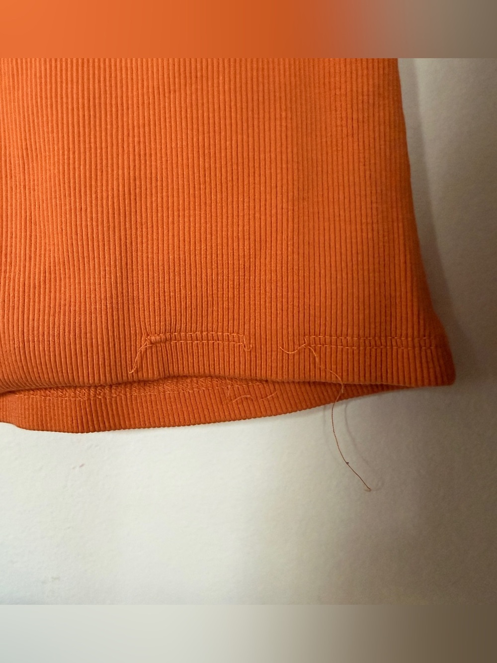 Veronica Beard Birke Scoop Neck Ribbed Tank Burnt Orange XS - Picture 9 of 11